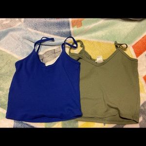 two pairs of cute crop tops